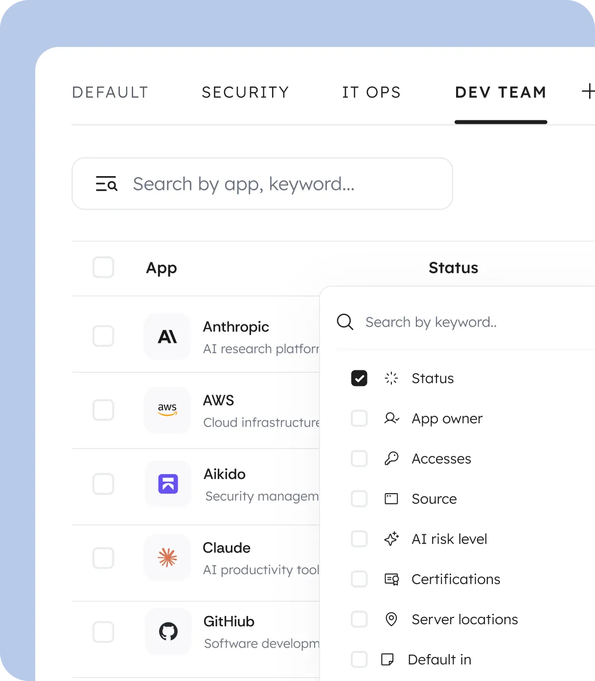 Smart Tables showing custom dynamic views and reports