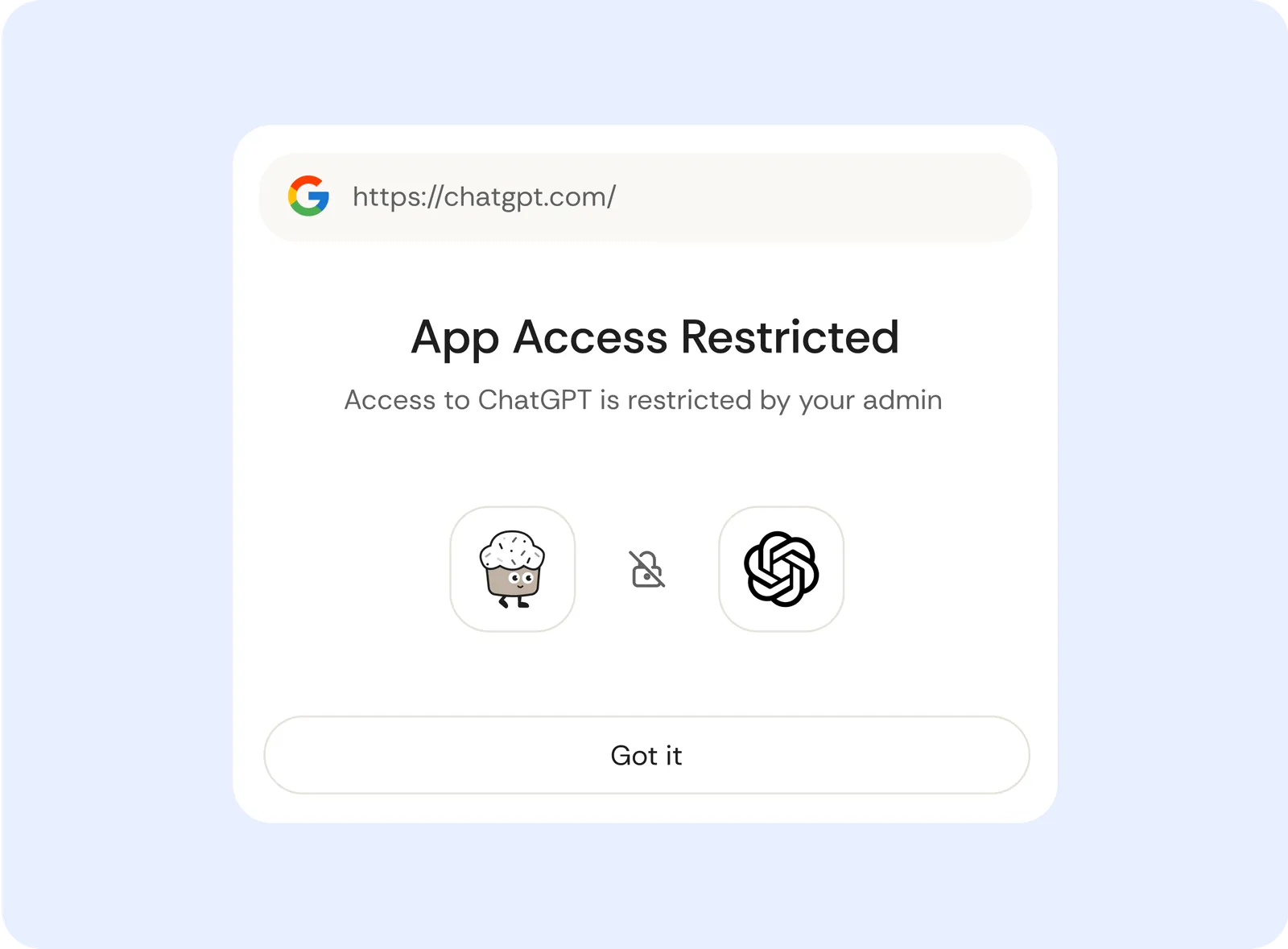 Cakewalk dialog showing app access restricted for unapproved application